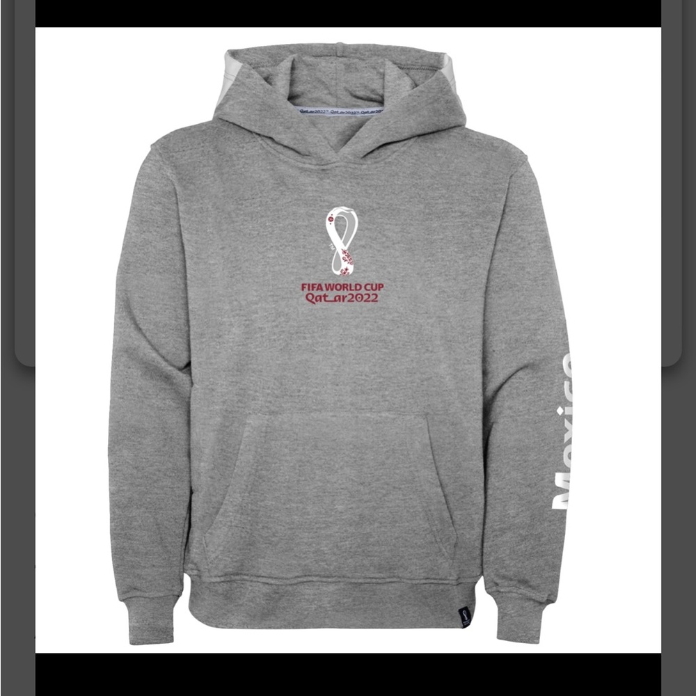 Outerstuff Official FIFA 2022 World Cup Fleece Hoodie Gray Mexico Qatar Women S